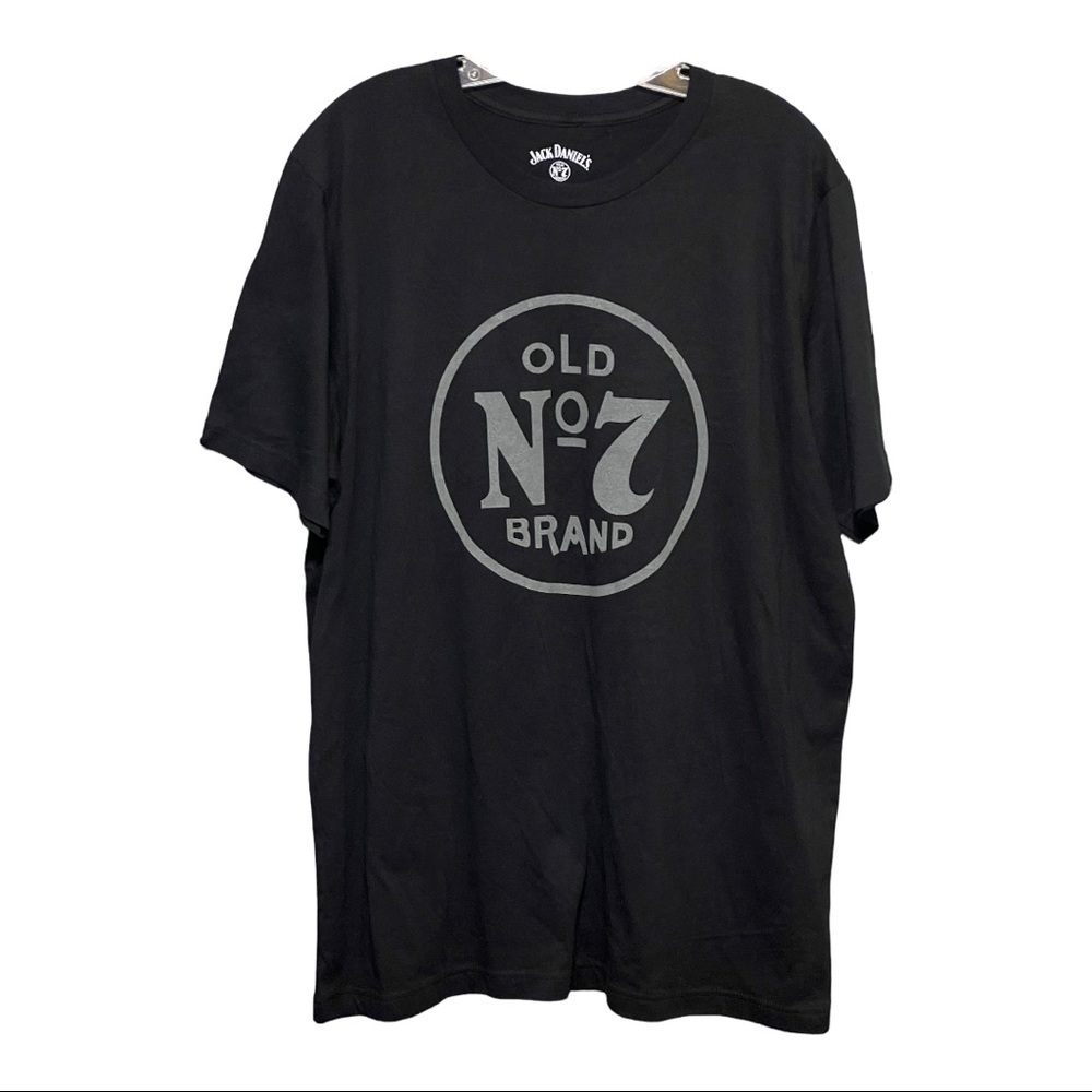 Jack Daniel Old No.7 Brand Black Short Sleeve Crew Neck Staff T-Shirt XL